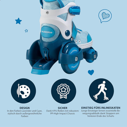 Hudora - HUDORA Rolschaatsen My First Quad Blauw Maat 26-29