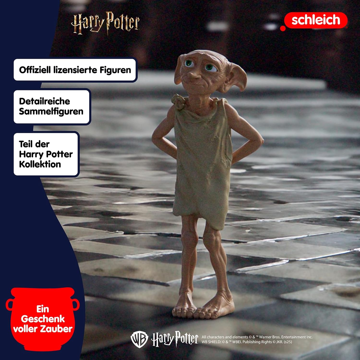 SCHLEICH 13985 Dobby, ab 6 Jahren, Harry Potter - Spielfigur, 3 x 4 x 8 cm