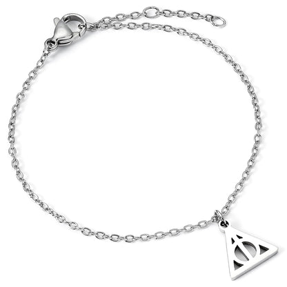 Harry Potter Heiligtümer des Todes Edelstahl Silberkette Armband, Einheitsgröße, Edelstahl, Kein Edelstein