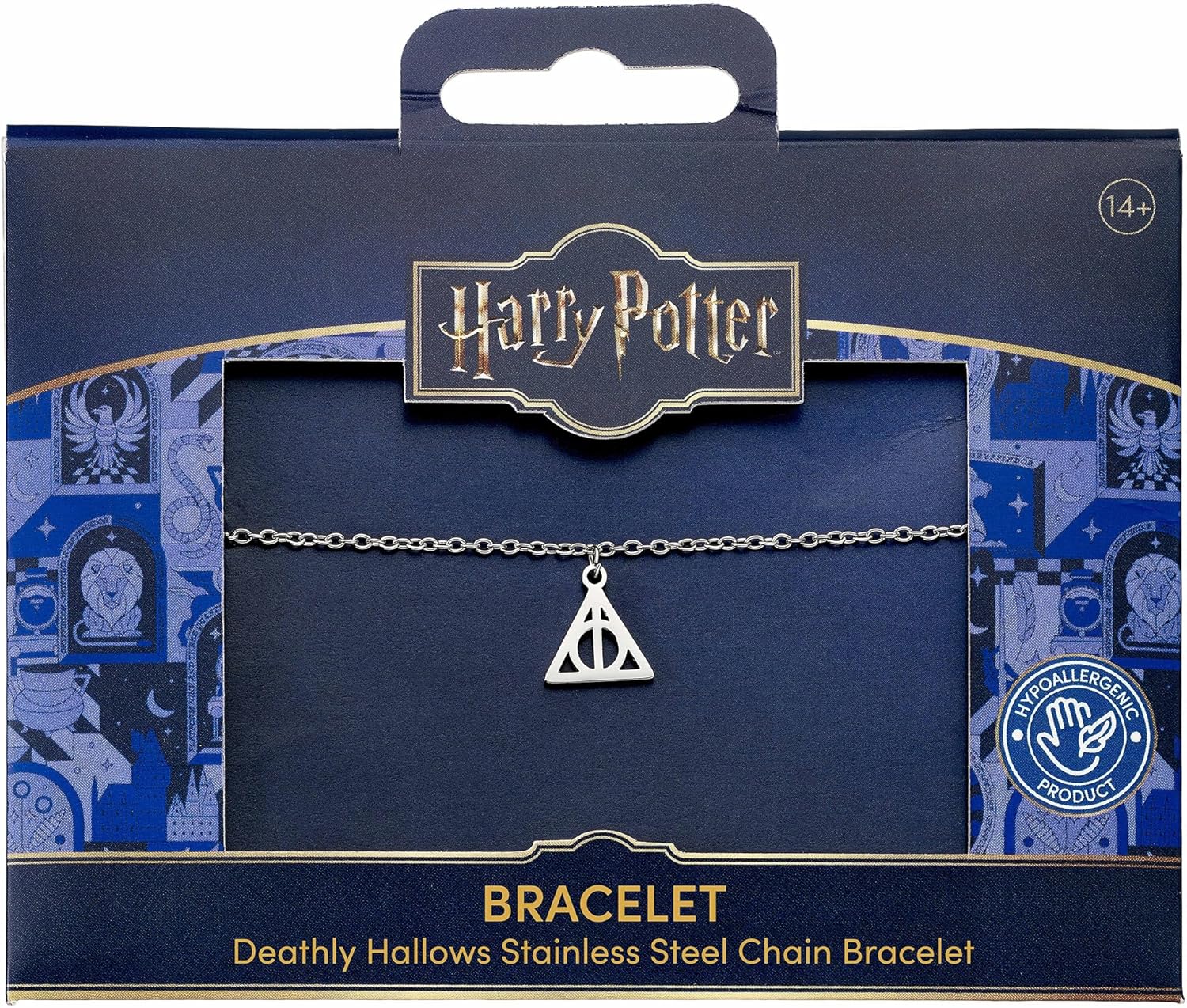 Harry Potter Heiligtümer des Todes Edelstahl Silberkette Armband, Einheitsgröße, Edelstahl, Kein Edelstein