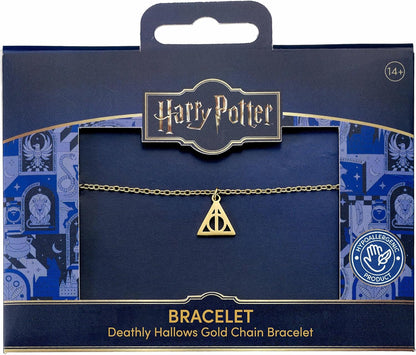 Harry Potter Deathly Hallows Gold Chain Bracelet