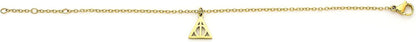 Harry Potter Deathly Hallows Gold Chain Bracelet