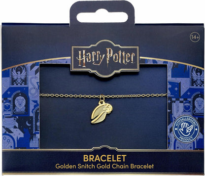 Harry Potter Golden Snitch Gold Chain Bracelet