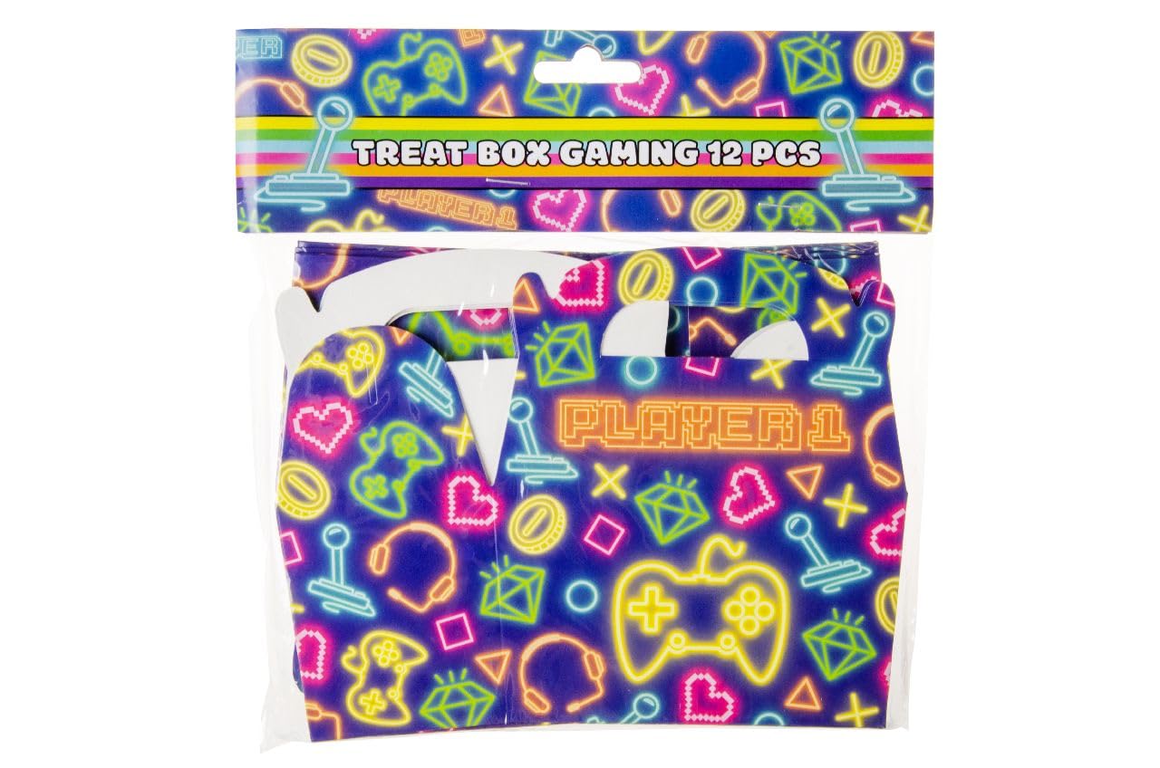 DUCKIEZ 1 pak van 12 Gamer Treatboxes. Treatbox is perfect om te vullen met speelgoed en snoep voor elk feest of evenement!