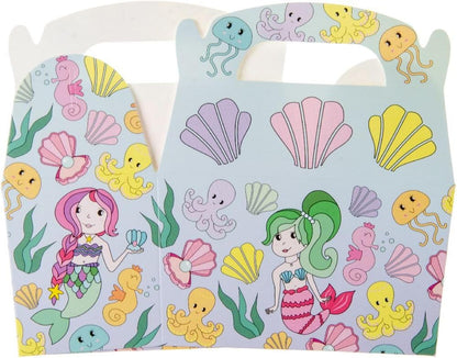 DUCKIEZ 1 pak van 12 Mermaid Treatboxen. Treatbox is perfect om te vullen met speelgoed en snoep voor elk feest of evenement!