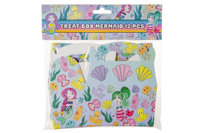 DUCKIEZ 1 pak van 12 Mermaid Treatboxen. Treatbox is perfect om te vullen met speelgoed en snoep voor elk feest of evenement!