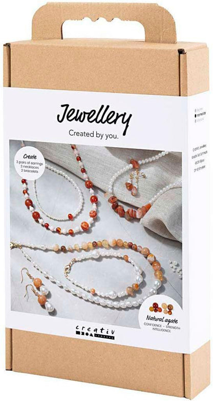 Creativ Company jewelry craft set agate beads - hobby set jewelry making