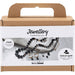 Mini Craft Kit Jewellery, Necklace and Earrings, Black, White, 1 Pack