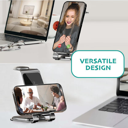 OVERMUST - Caricatore Wireless 3 in 1 | Ricarica Magnetica per iPhone, Samsung, AirPods, Apple Watch | Design Compatto 130x72x99mm | Superficie Antiscivolo | Ventilazione Efficiente