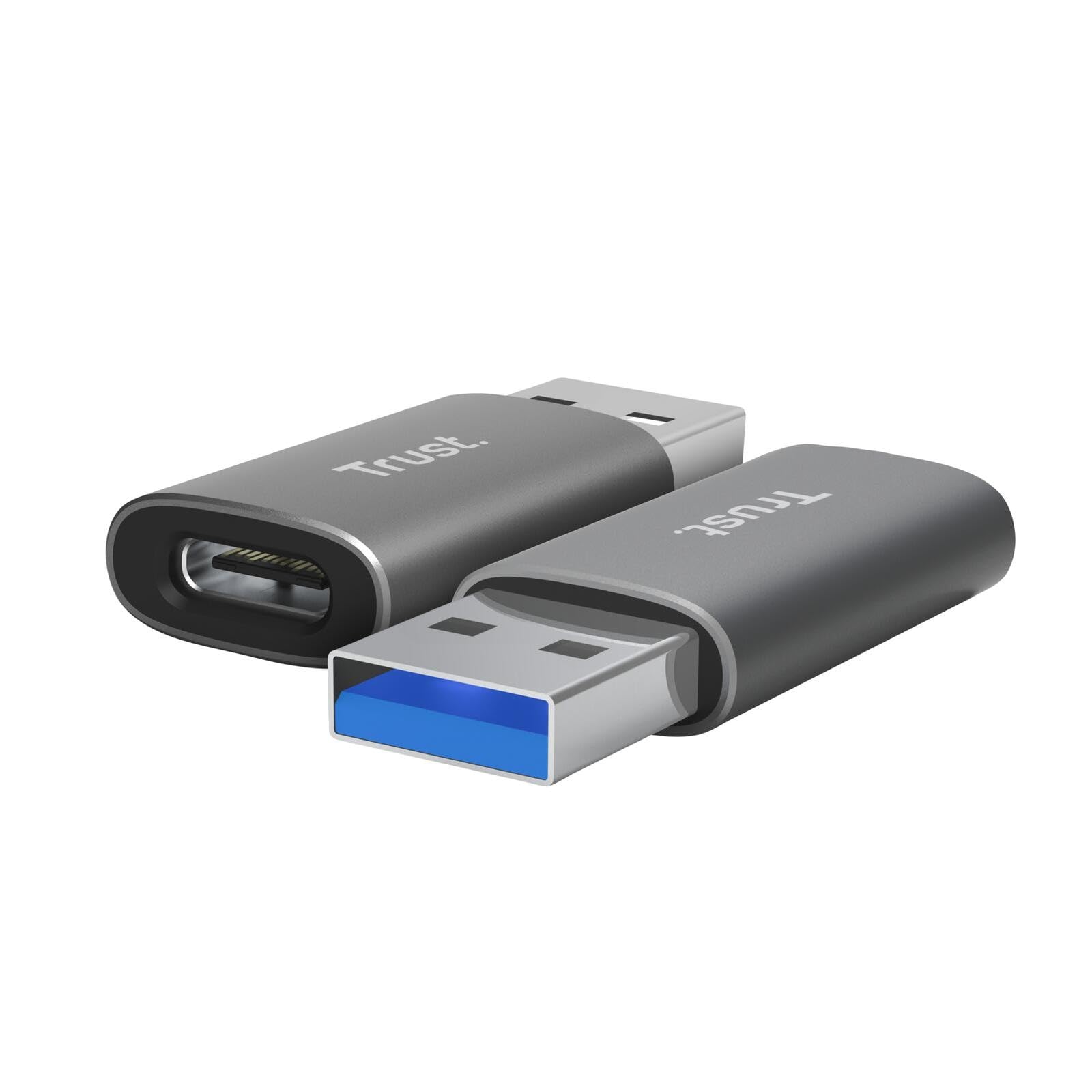 Calyx USB-A to USB-C Adapter Pack of 2 - Grey