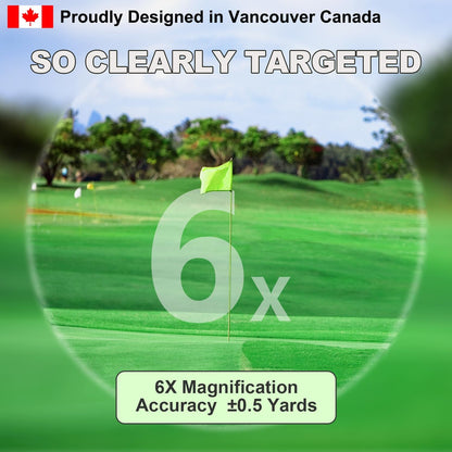 HD LCD Rechargeable Golf Range Finder Sport Laser Hunting, Powerful Magnet 1200 Yards with 6X MagnificationLightweight, Slope Ultra-Clear View, Vibration & Flag-Lock & Pin-Seeker