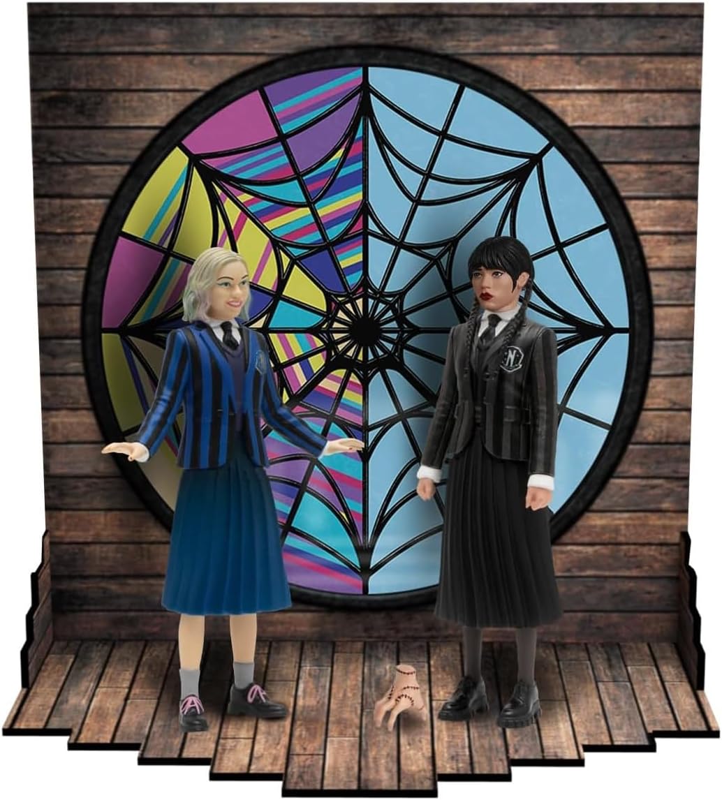Wednesday figurines 5 Points Wednesday & Enid Boxed Set 10 cm