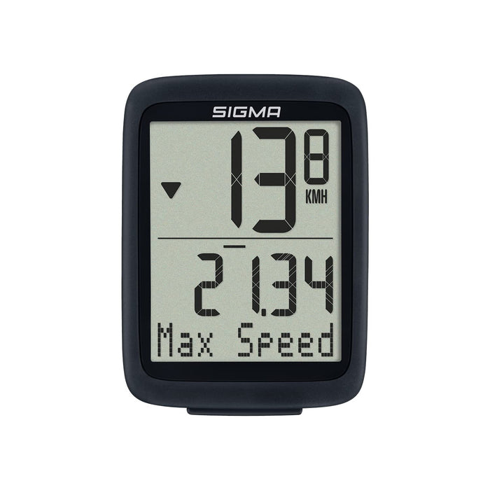 Sigma Sport BC 10.0 WL, wireless bicycle computer with numerous functions, bike computer for the highest demands, easy to use with large buttons and a clear display