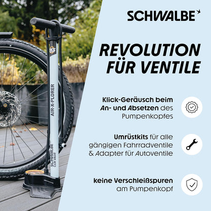 Schwalbe Clik Valve Conversion Kit PV-SCV Inc Pump Head