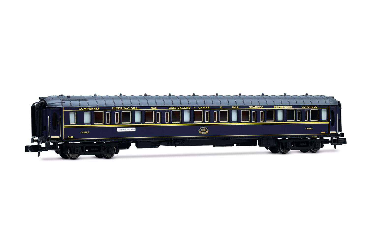 Arnold HN4486 Ciwl, 3-Unit Pack Sud-Expreso, Set 1:2 (Dd3 with Aa 5000 Green With Bellows with Wl), Ep III-IV Passenger Coach Packs