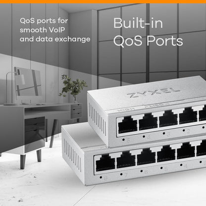 Zyxel GS-105BV5-EU0101F network switch Unmanaged L2 Gigabit Ethernet (10/100/1000