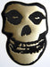 Misfits Woven Patch: Gold Skull