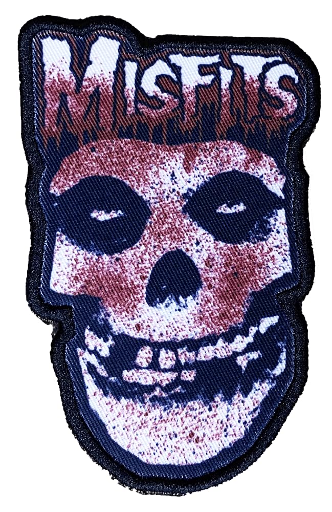 Misfits, MISFITS, BLOOD DRIP SKULL, PRINTED PATCH, PATCH