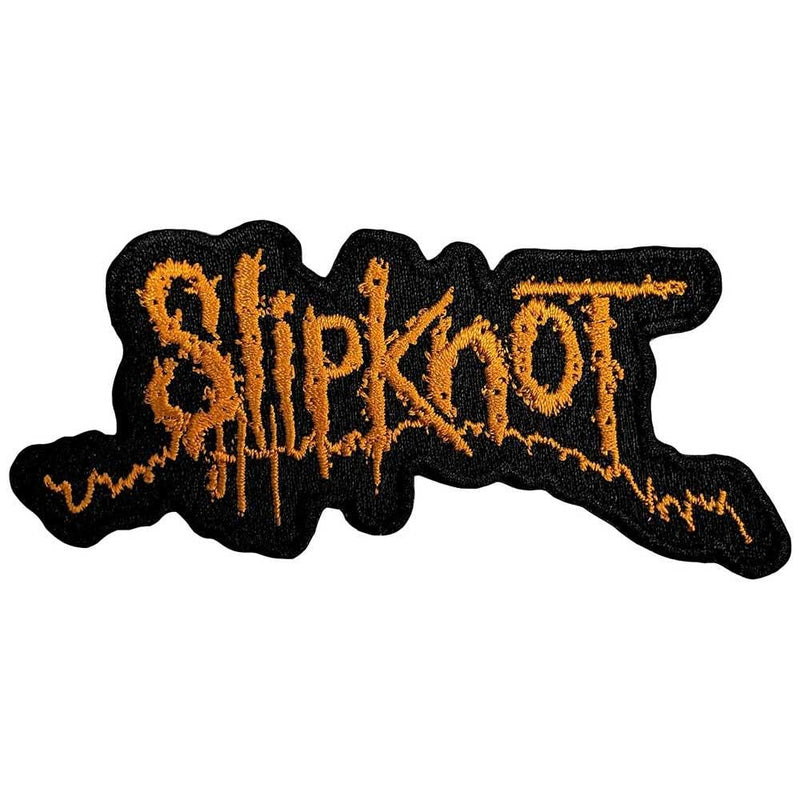 Slipknot - Iron on Patch, Black/Orange, One Size