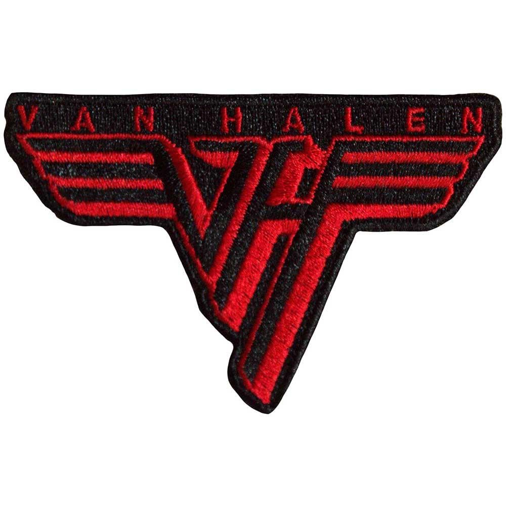 Van Halen Fabric Logo Iron-on Patches (One Size) (Black, Red