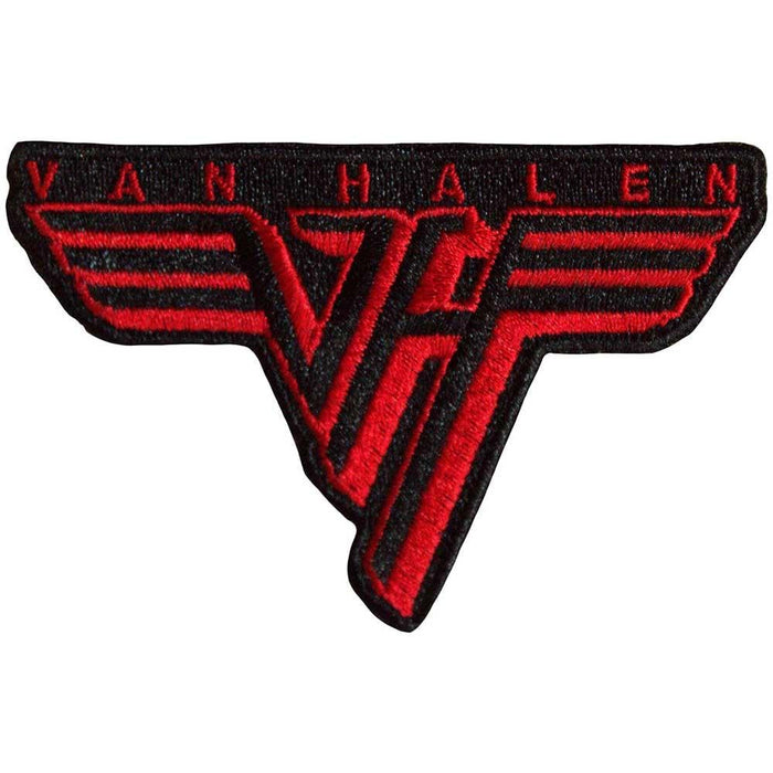 Van Halen Woven Logo Iron On Patch (One Size) (Black/Red