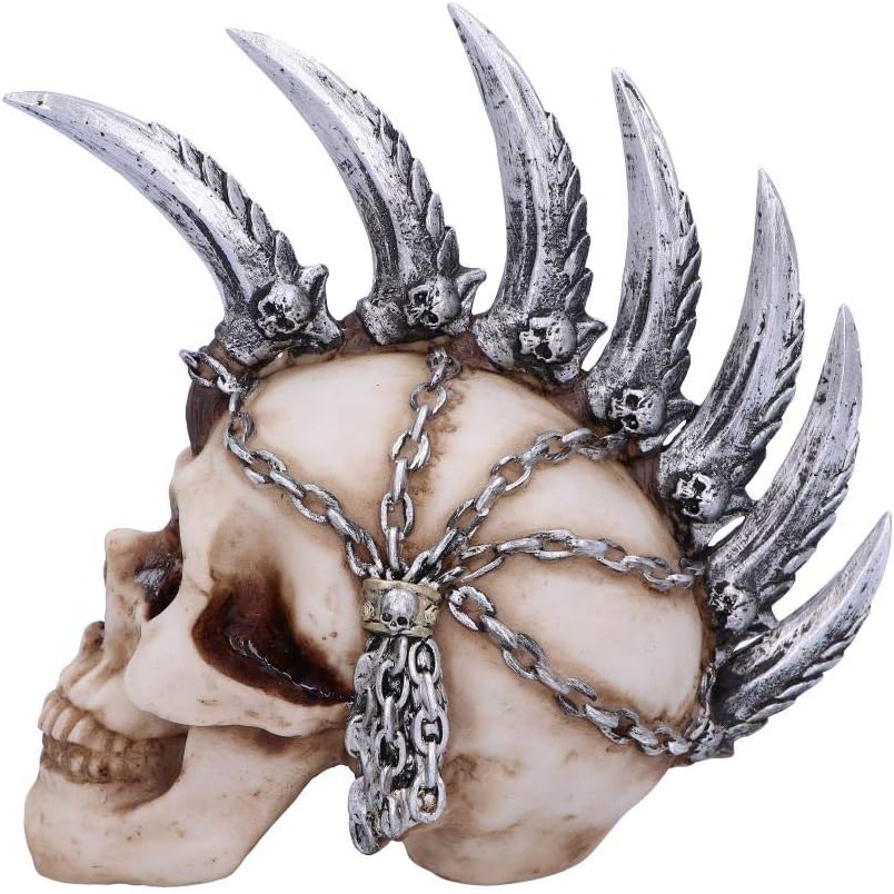 Nemesis Now U4945R0 Lama a catena Mohican Mohawk Coltello Cranio Ornamento