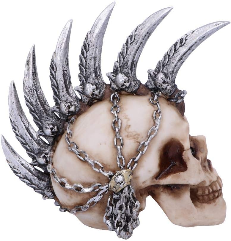 Nemesis Now U4945R0 Lama a catena Mohican Mohawk Coltello Cranio Ornamento