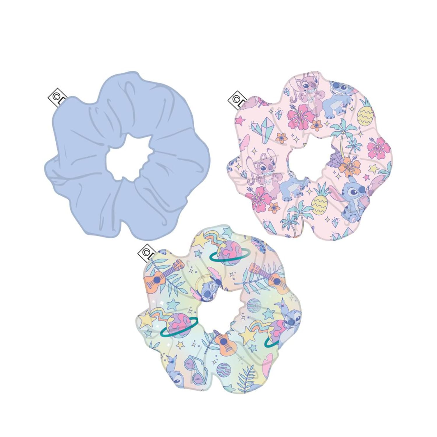 Lilo & Stitch - Set of 3 Scrunchies