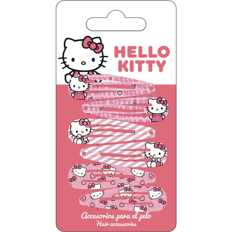 Hello Kitty - 6 Hair Clips