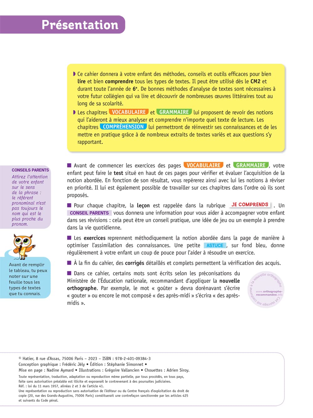 Chouette - Bien lire, bien comprendre CM2/6e