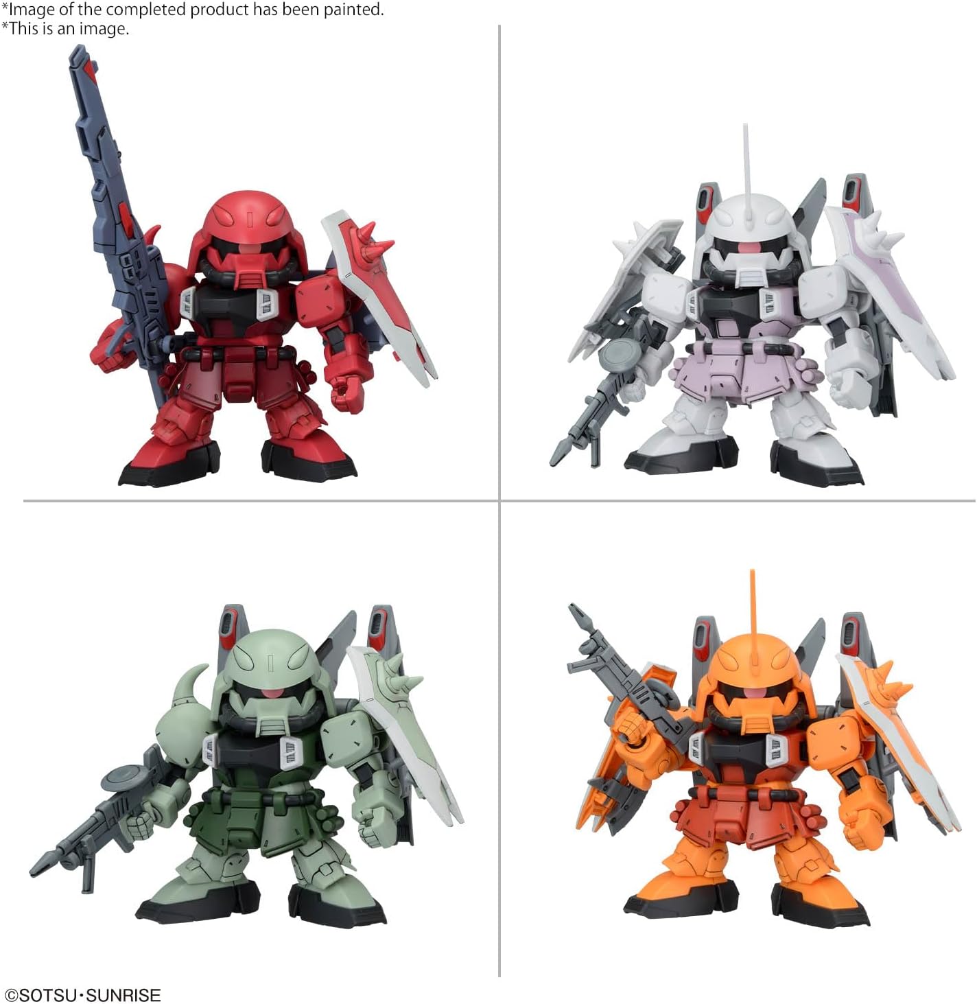 Gundam - Bb Senshi Zgmf Zaku Series Set - Model Ki