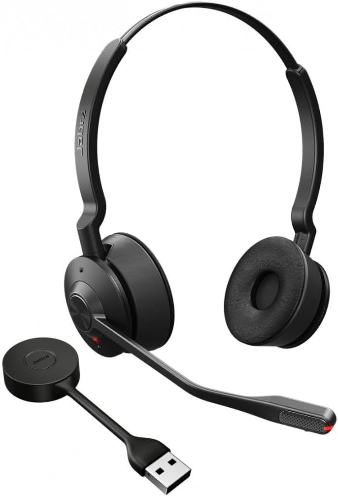 Engage 55 Stereo headset MS, Link 400c DECT adapter USB-C, Engage 55 Deskstand, 1.2m USB-C to USB-C Cable, Carry case, Warranty and warning (safety leaflets