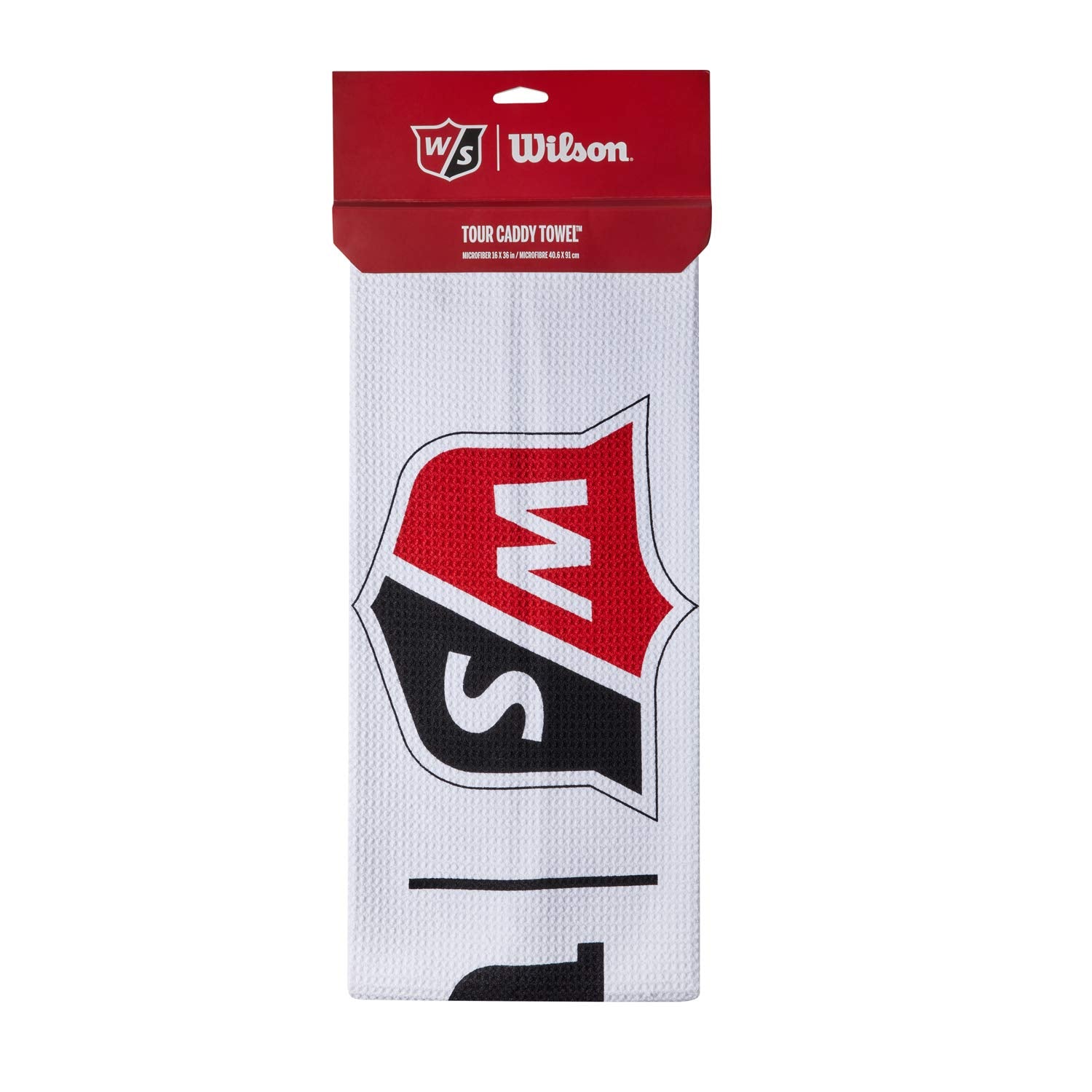 Wilson Unisex golfhanddoek, TOUR TOWEL, microvezel, wit, één maat, WGA900005