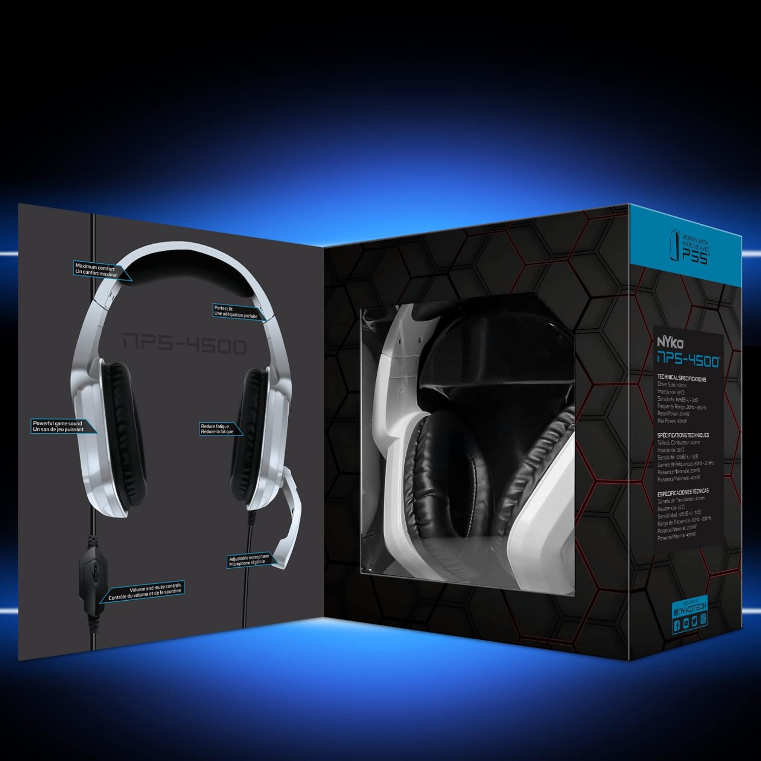 Nyko Np5-4500 Wired Headset For Ps5