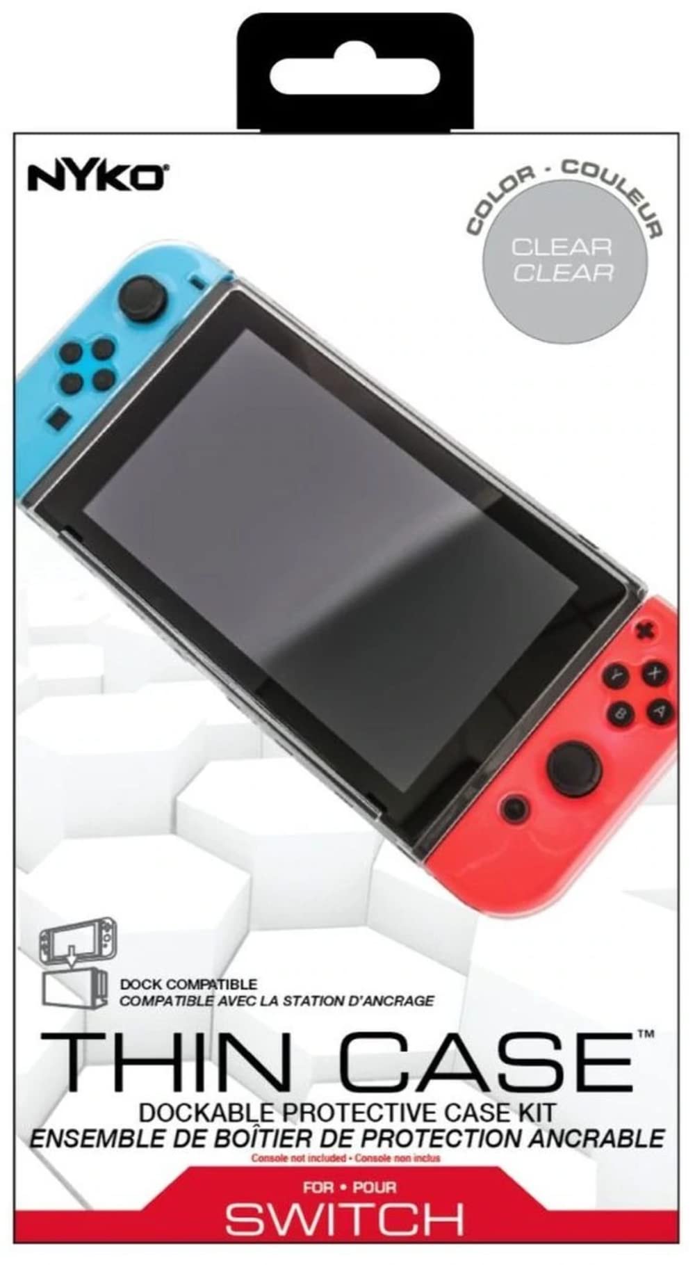Ultradunne beschermhoes & beschermfolie voor Nintendo Switch™ & Joy-Con™-controller, transparant (87247 Thin Case (Clear) Switch