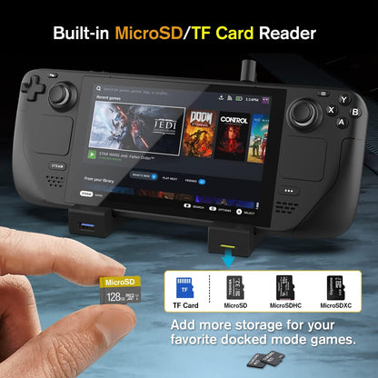 Nyko Steam Deck Power Dock 7-In-1 Usb-C Docking Station