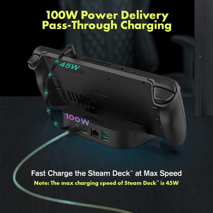 Nyko Steam Deck Power Dock 7-In-1 Usb-C Docking Station