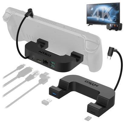 Nyko Steam Deck Power Dock 7-In-1 Usb-C Docking Station