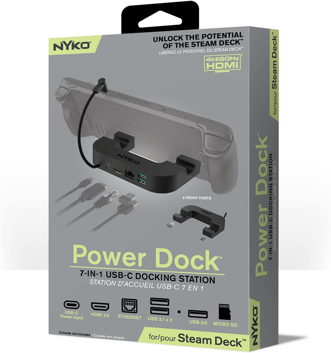Nyko Steam Deck Power Dock 7-In-1 Usb-C Docking Station
