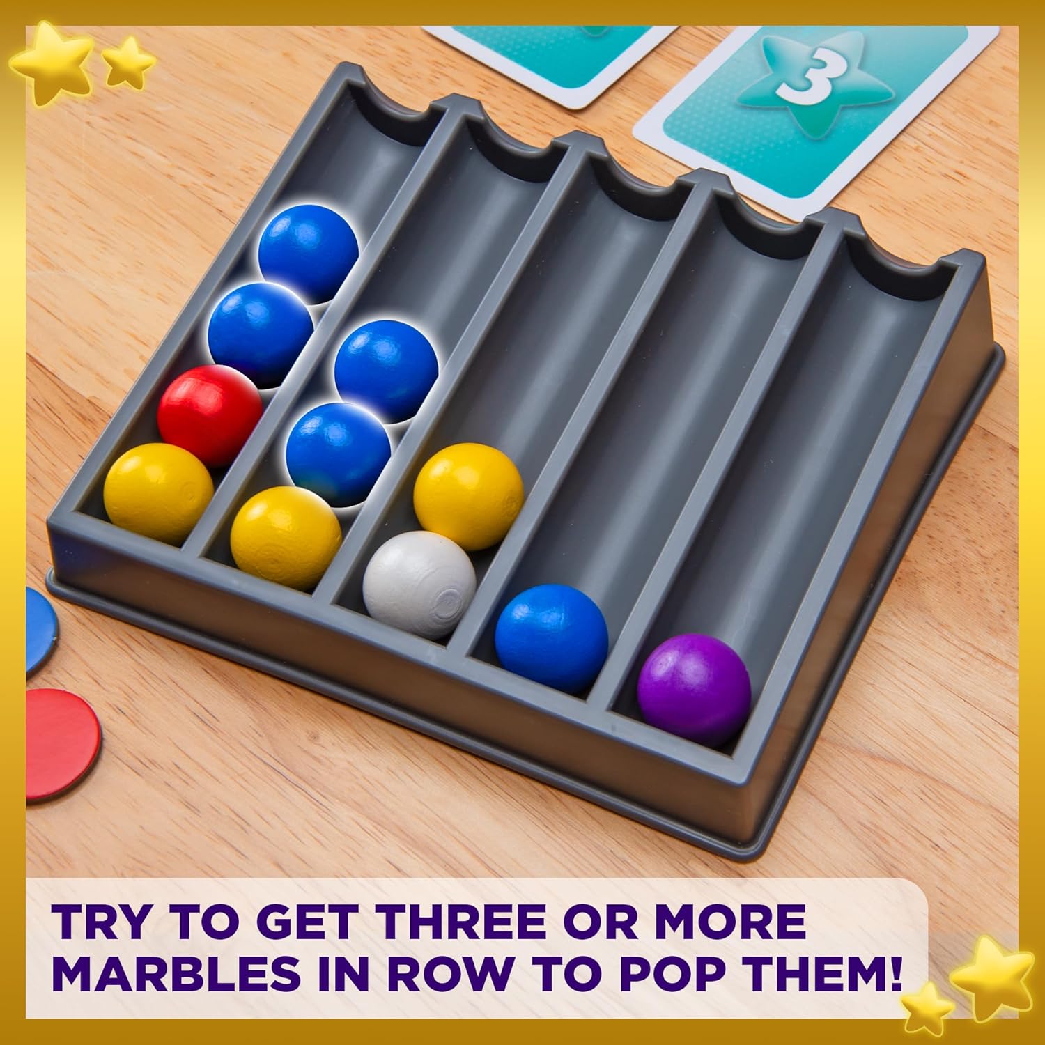 Thames & Kosmos Marbleous - Colourful Marble Strategy Game | 30 Minute Playtime | Family Game Night 1-4 Players | Ages 8 & UP