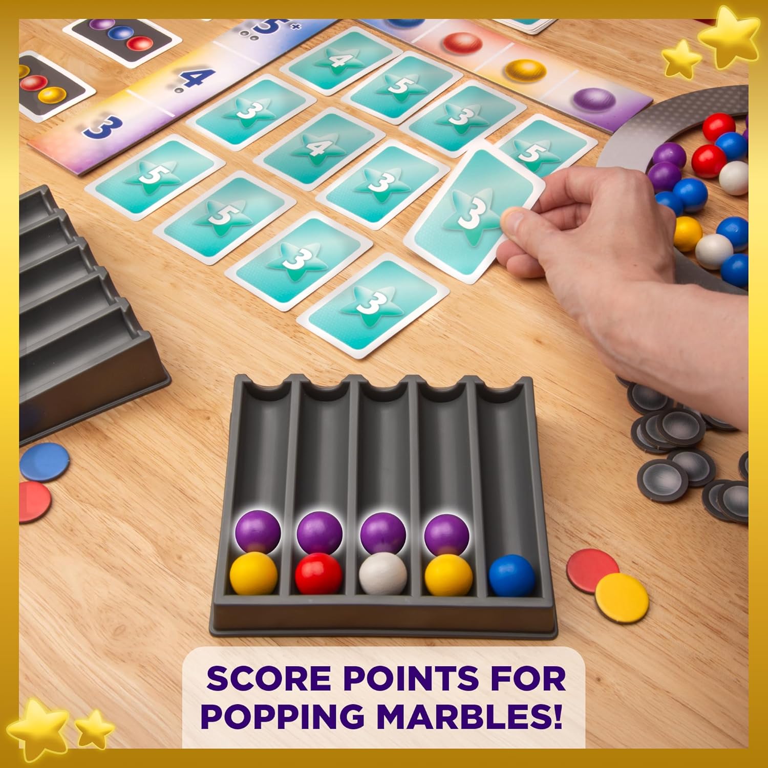 Thames & Kosmos Marbleous - Colourful Marble Strategy Game | 30 Minute Playtime | Family Game Night 1-4 Players | Ages 8 & UP