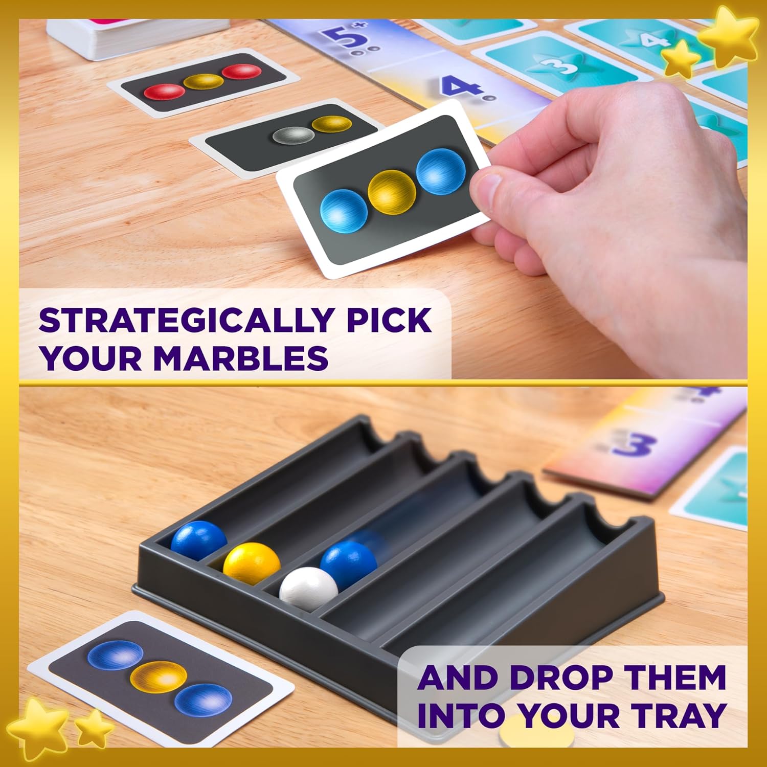 Thames & Kosmos Marbleous - Colourful Marble Strategy Game | 30 Minute Playtime | Family Game Night 1-4 Players | Ages 8 & UP