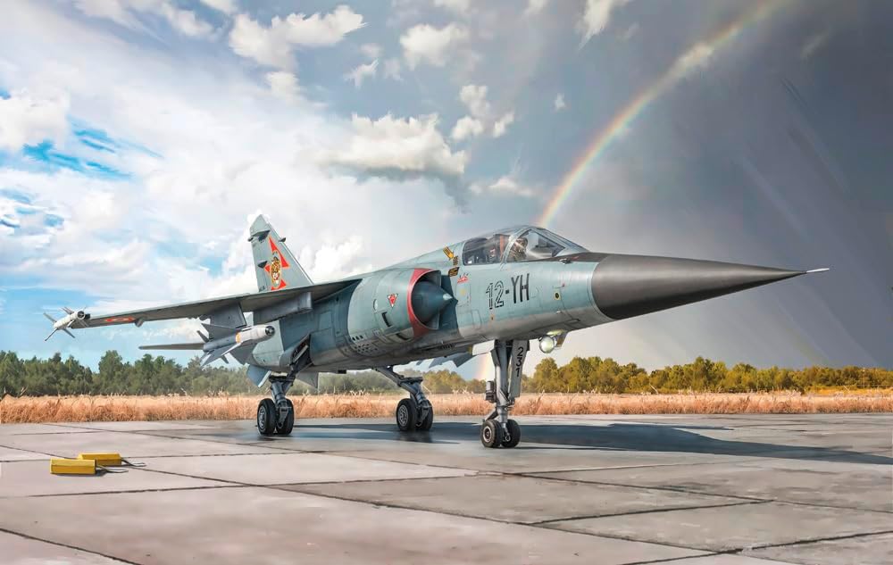 Italeri Mirage F.1 2839 1:48 - Kit per modellismo, modellismo da pavimento, artigianato, hobby, incollaggio, kit di costruzione in plastica, dettagliato, grigio