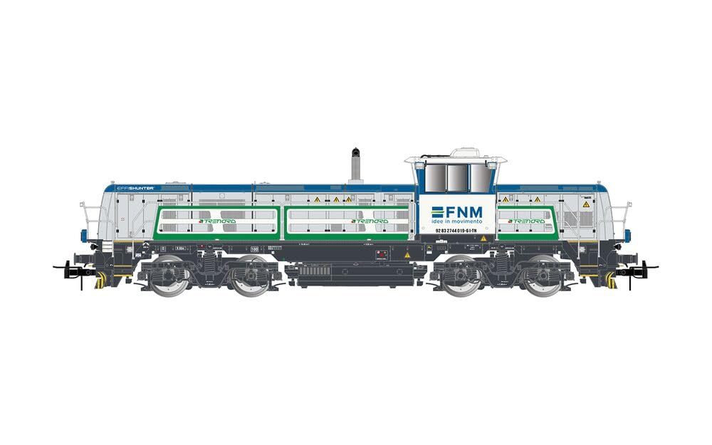 Rivarossi HR2924S FNM/Trenord, diesel locomotive Effishunter 1000, grey/blue/green, ep. VI, with DCC sound decoder Diesel Locomotive