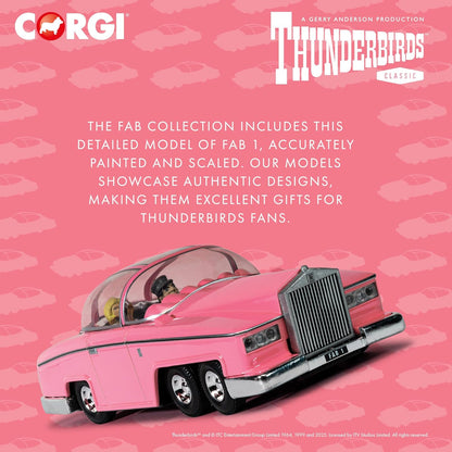 Corgi Diecast Model Cars - CC00605 Thunderbirds F.A.B. Collection FAB 1 - Classic Car Collectible for Men & Women - Die Cast Car Models for Boys, Gift for Thunderbirds Enthusiasts