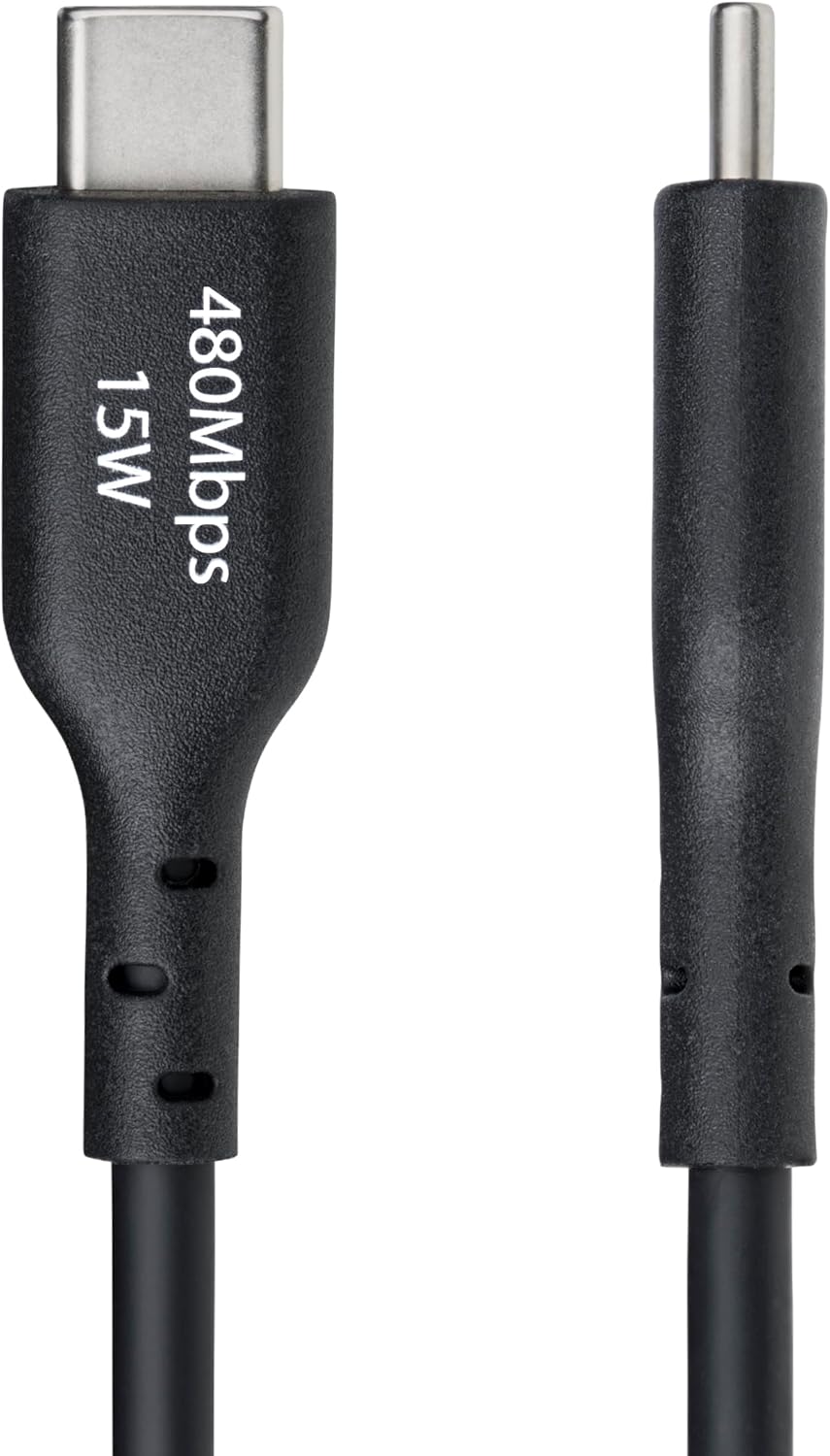 StarTech.com Câble de Charge USB-A vers USB-C de 2m, Charge et Synchronisation, 3A, USB 2.0, Gaine TPE - Cordon de Charge USB
