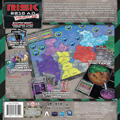 Renegade Games: Risk 2210 A.D. Frontline Expansion - Take The Battle to Mars, Tournament Modules, Asymmetric Factions, Ages 10+, 2-5 Players, 4 Hrs