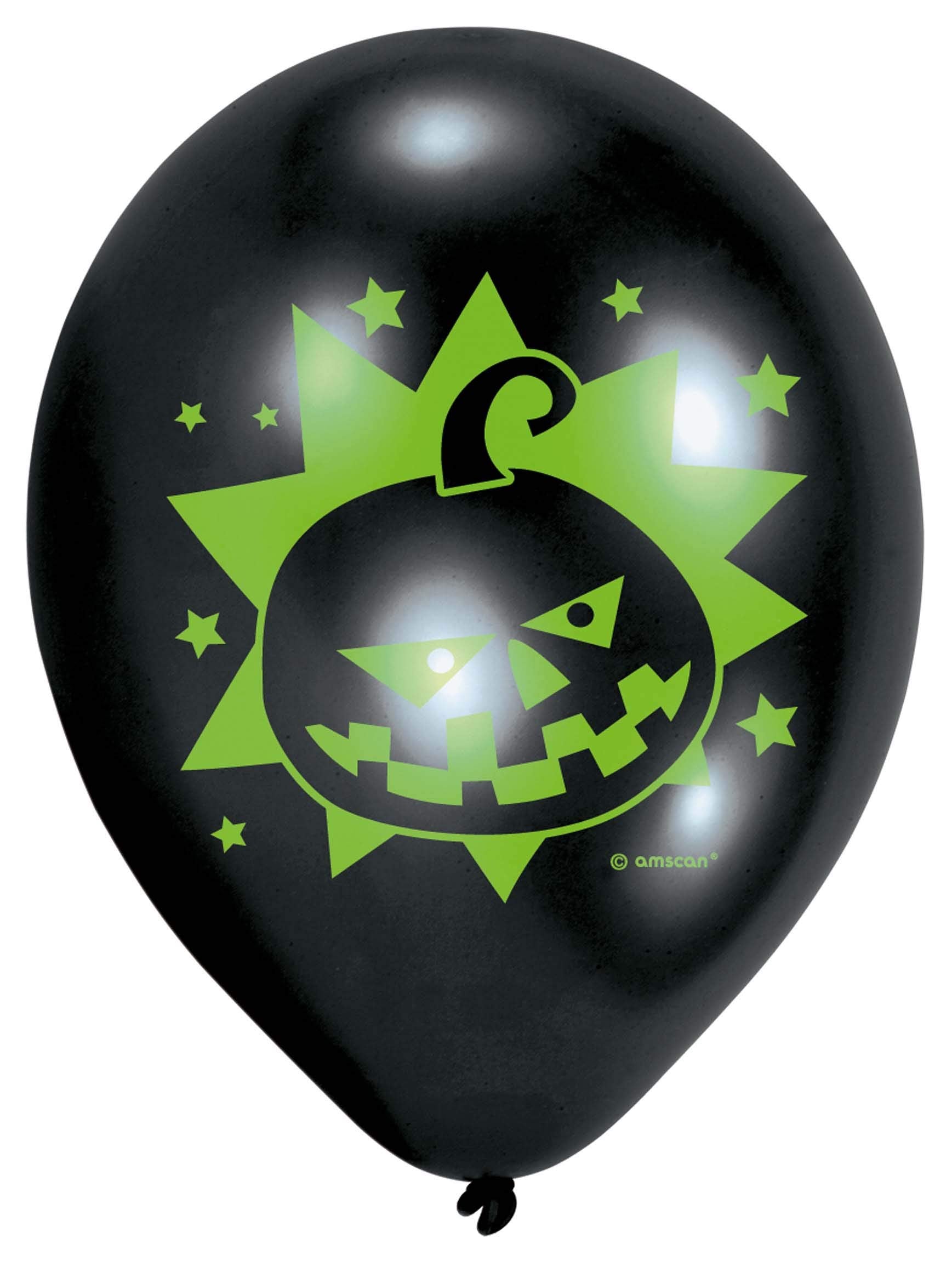 Amscan: 6 Luftballons Halloween Kids H. Palloni Lattice 11`` - 28 Cm Halloween Kids, Stampati 4 Lati