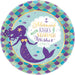 Amscan: 8 Plates Mermaid Wishes Round Paper 23 Cm Sup