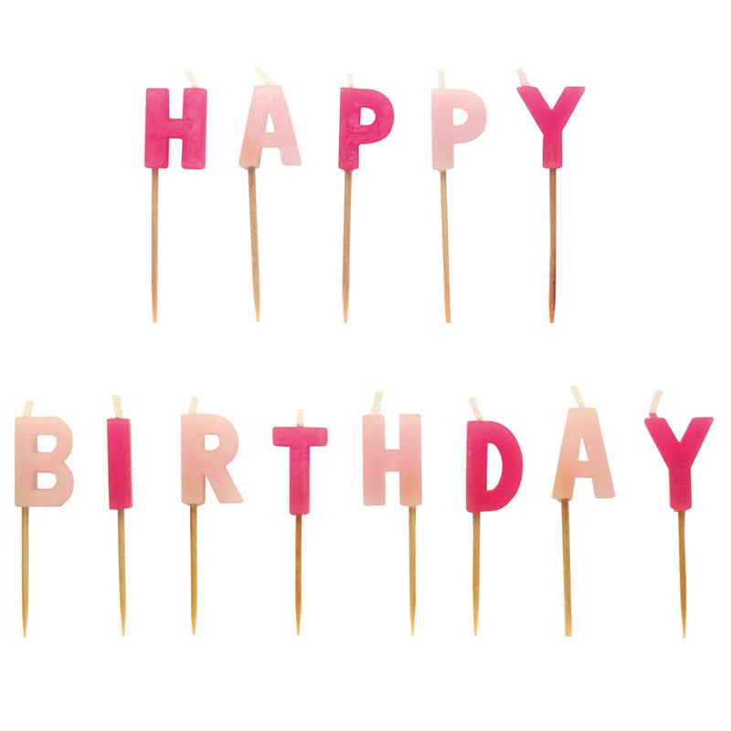 Amscan: Candle Happy Birthday Pink Q